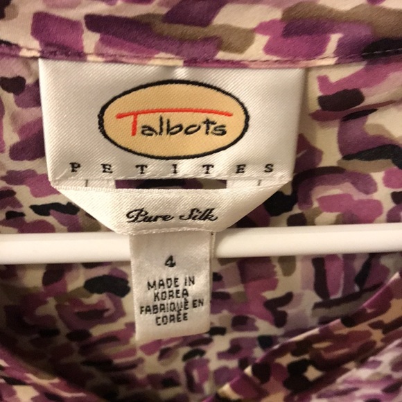 Talbots Silk Blouse - Picture 2 of 3